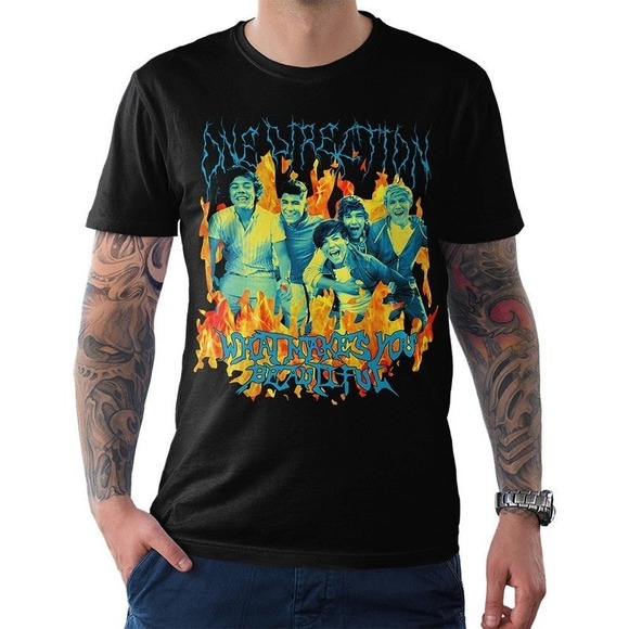 One Direction What Makes You Beautiful Funny T-Shirt, Gift For Fan - Picture 1 of 4